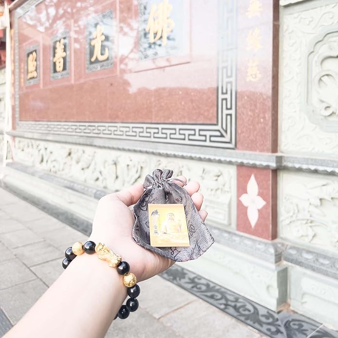 24K Gold Plated PiXiu Dragon Bracelet Feng Shui Bracelet, Obsidian Bracelet Dragon Protection for Men Women, Meditation Prayer Beads Bracelets Meaning to Attract Wealth and Good Luck(12mm)