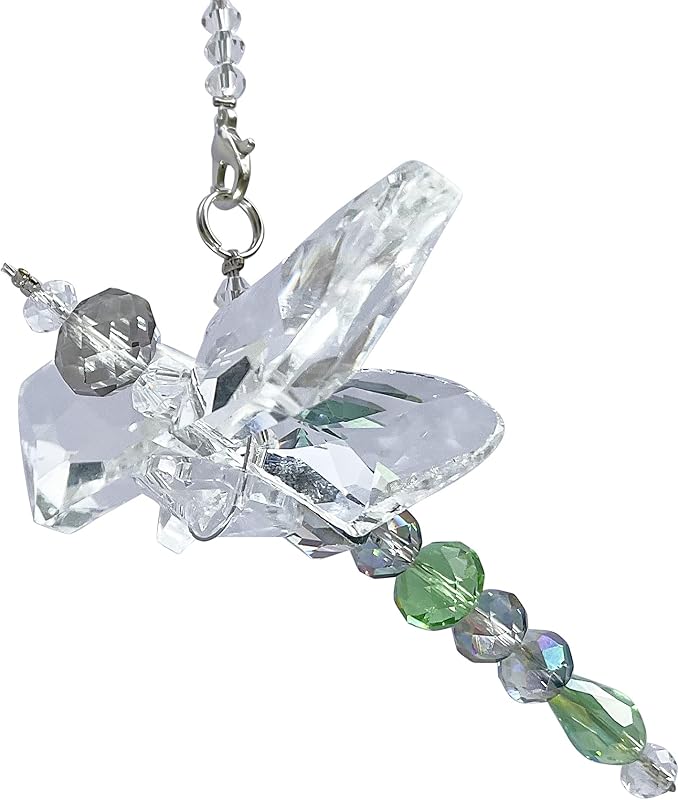 Crystal Dragonfly Blue Green