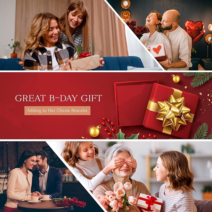 Annmors Charms for Bracelets Family Animal Safety Chains Nature Dangle for Women Bracelets & Necklace Pendant