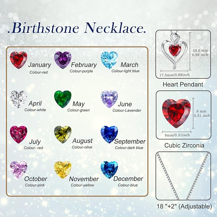 Heart Necklaces for Women 925 Sterling Silver Pendant Necklace Rose Gold Plated White Gold/14K Gold Plated Love Necklace for Her Girlfriend Wife Valentines Day Birthday Women Jewelry 18"+2"