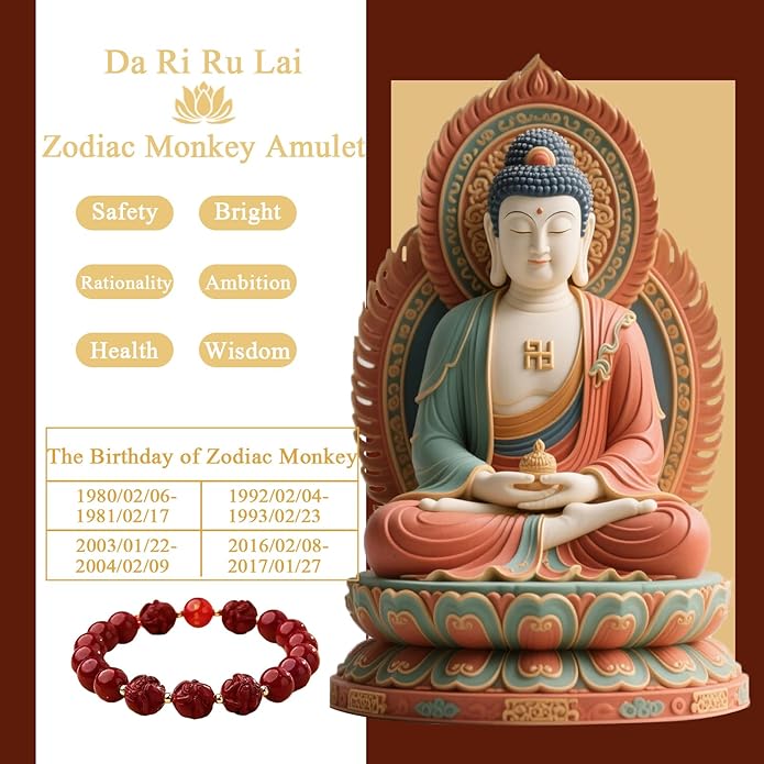 Feng Shui Triple Protection Bracelet for Women,Lucky Chinese Red Cinnabar Zodiac Prayer Bead Bracelet to Attract Wealth or Money,Mother's Day Birthday Christmas Good Luck Jewelry Gigt for Women to Bring Luck Prosperity