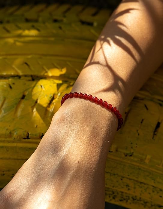 Handmade Natural Stone Beaded Stretch Bracelets,Healing Crystals Protection Bracelet,Spiritual Jewelry Gifts for Women & Men,Replacement Beads Included