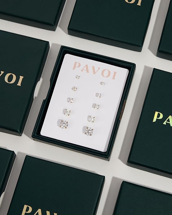 PAVOI 14K Gold Plated Dainty Pear Pendant Necklace for Women | Tear Pendant Necklaces