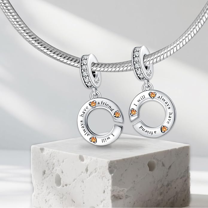 Annmors Charms for Bracelets Family Animal Safety Chains Nature Dangle for Women Bracelets & Necklace Pendant