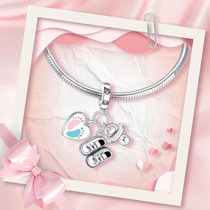 Annmors Charms for Bracelets Family Animal Safety Chains Nature Dangle for Women Bracelets & Necklace Pendant