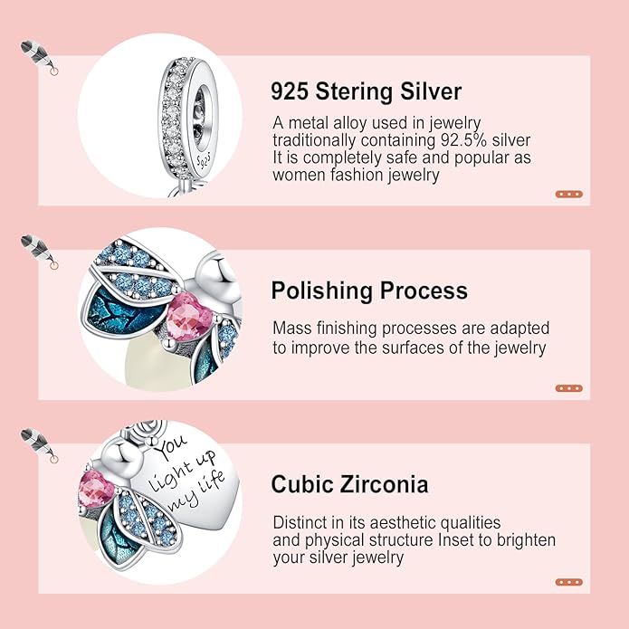 Annmors Charms for Bracelets Family Animal Safety Chains Nature Dangle for Women Bracelets & Necklace Pendant