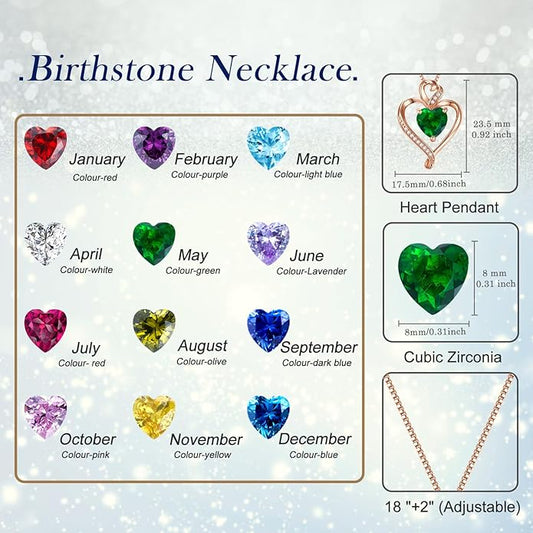 Heart Necklaces for Women 925 Sterling Silver Pendant Necklace Rose Gold Plated White Gold/14K Gold Plated Love Necklace for Her Girlfriend Wife Valentines Day Birthday Women Jewelry 18"+2"