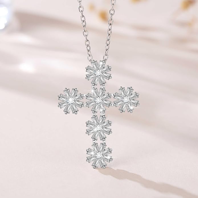 Silver Pendant Necklace for Women, Womens Necklaces Trendy Silver Jewelry, Fashion Necklace Gifts for Women