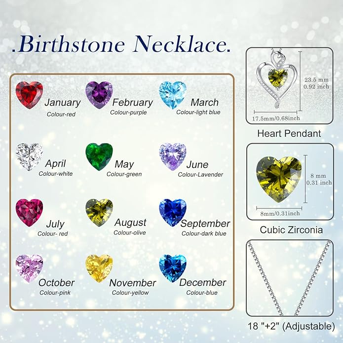 Heart Necklaces for Women 925 Sterling Silver Pendant Necklace Rose Gold Plated White Gold/14K Gold Plated Love Necklace for Her Girlfriend Wife Valentines Day Birthday Women Jewelry 18"+2"