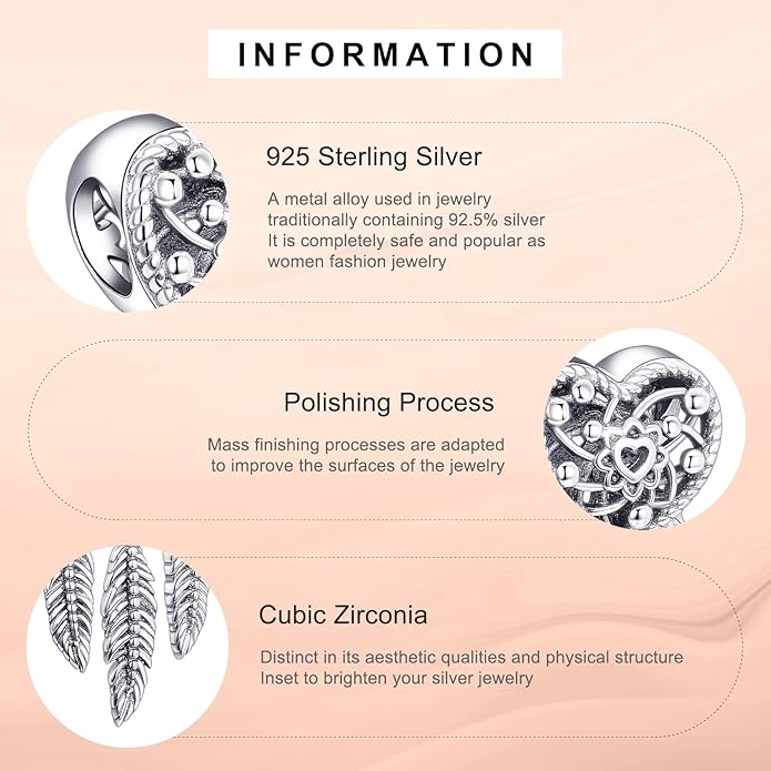 Annmors Charms for Bracelets Family Animal Safety Chains Nature Dangle for Women Bracelets & Necklace Pendant