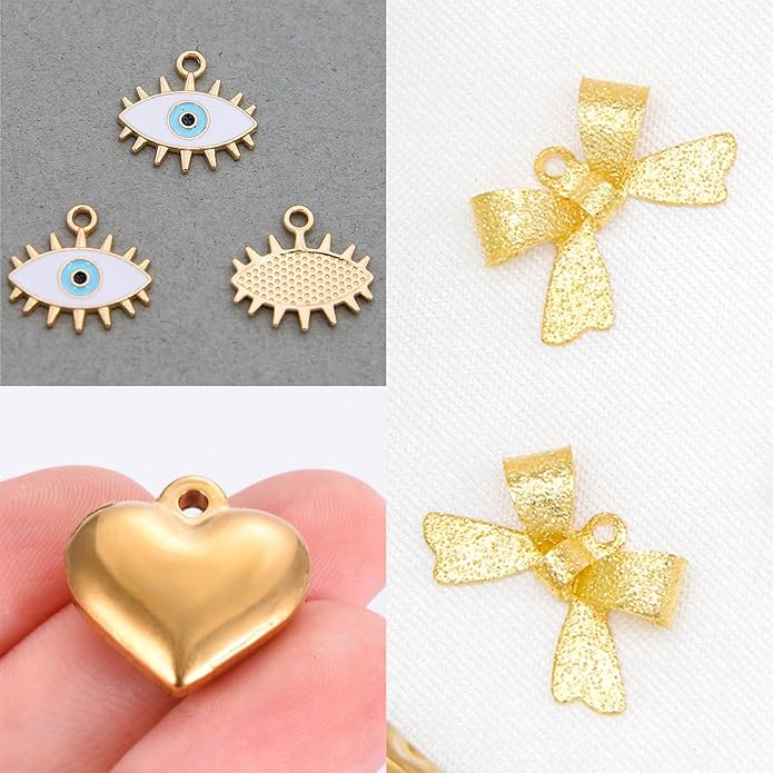 Choistily Charm Necklace Dainty Gold Western Outfit Beach Jewelry for Women Trendy Cowgirl Accessories for Women Gold Bow Sea Shell Pendant Necklace Preppy Stuff Summer Jewelry 2025