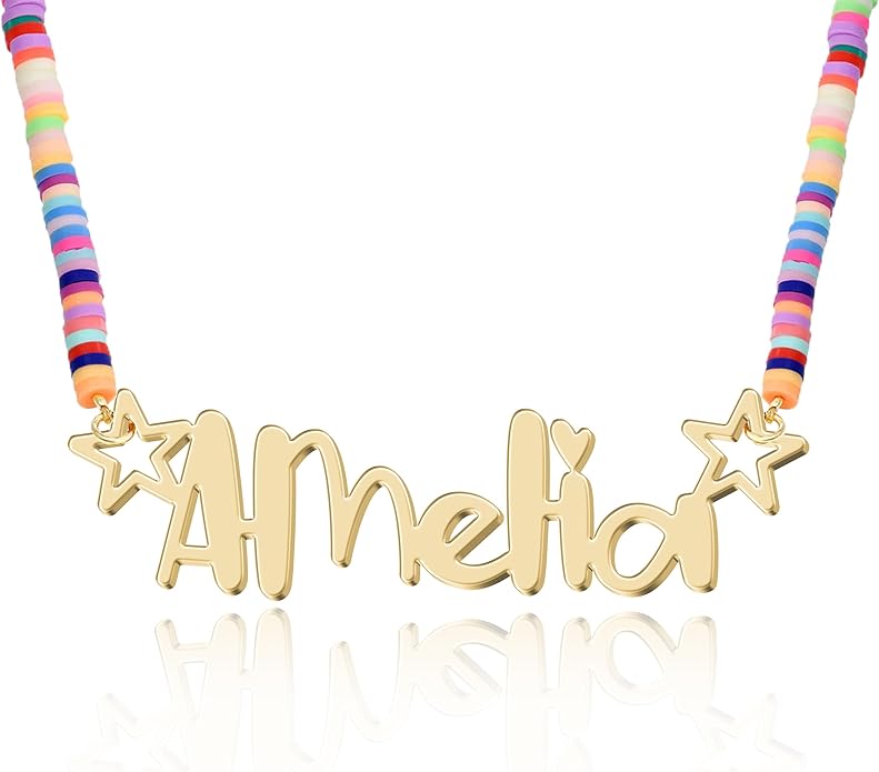 Custom Name Necklace - 925 Sterling Silver & 316 Stainless Steel, 14 Fonts & Multi-Language Options, 4 Colors, 5 Chain Styles, Personalized Gift with Premium Box