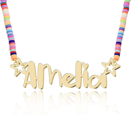 Custom Name Necklace - 925 Sterling Silver & 316 Stainless Steel, 14 Fonts & Multi-Language Options, 4 Colors, 5 Chain Styles, Personalized Gift with Premium Box