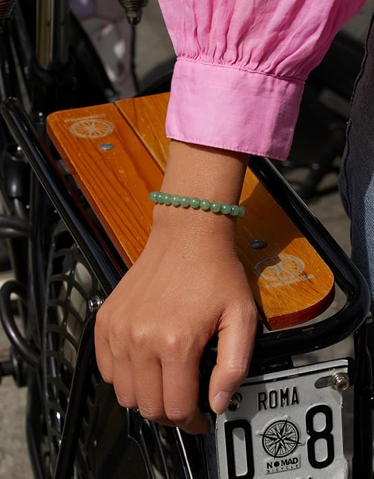 Handmade Natural Stone Beaded Stretch Bracelets,Healing Crystals Protection Bracelet,Spiritual Jewelry Gifts for Women & Men,Replacement Beads Included