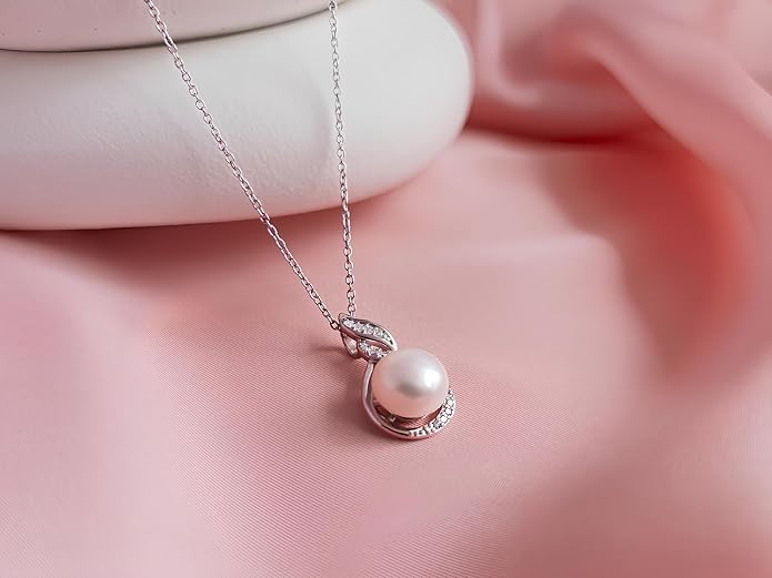 Gifts For Wife Wedding Anniversary - mothers day gifts for wife - AAA+ Real Pearl Necklaces For Women (18k Gold Platting 925 Sterling Silver) mothers necklace ideas Birthday Freshwater Pearl Necklace