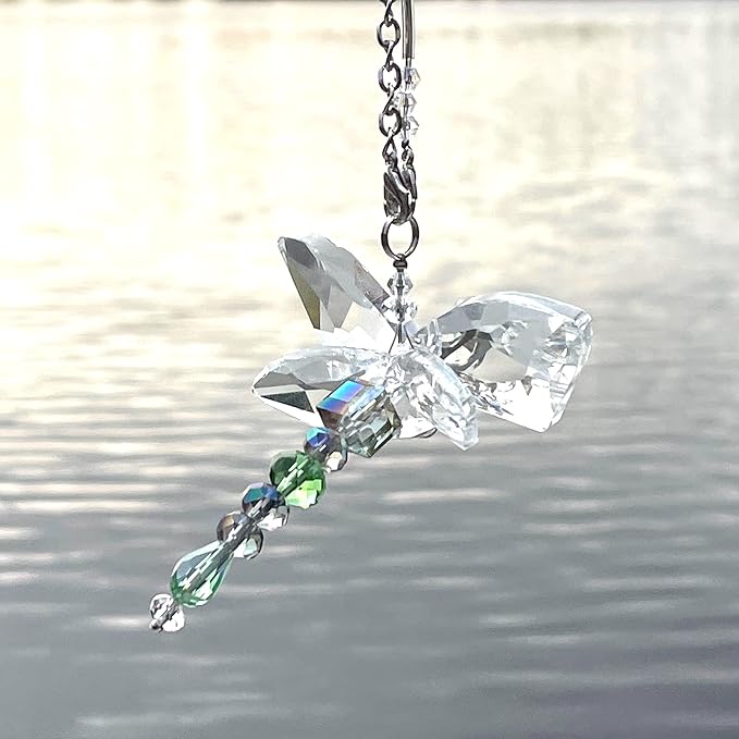 Crystal Dragonfly Blue Green