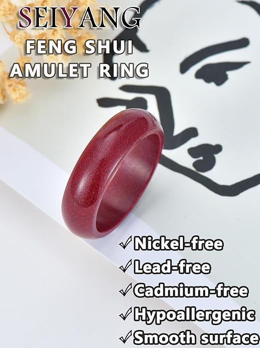 Seiyang Feng Shui Ring 925 Stering Silver Pixiu Mantra Ring Protection Wealth Adjustable Rings Gift for Men Women (with Gift Box)