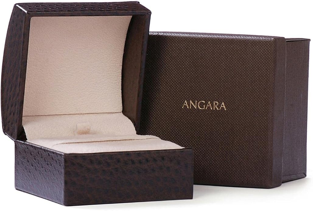 Angara Natural 0.75 Carat Blue Sapphire Teardrop Pendant Necklace for Women with Diamond in 14K White Gold With 18 Inch Chain | September Birthstone Jewelry Gift