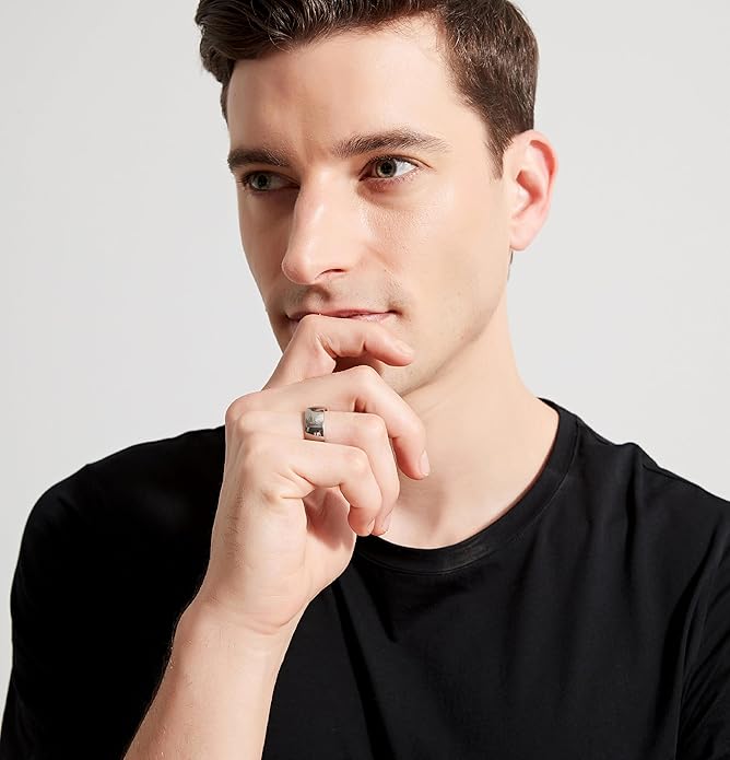 TIGRADE 2mm 4mm 6mm 8mm 10mm Titanium Ring Plain Dome High Polished Wedding Band Comfort Fit Size 3-15