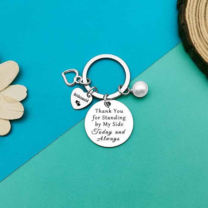 Dabihu Bridesmaid Gift from Bride Bridesmaid Keychain Maid of Honor Jewelry Wedding Bridal Party Gift