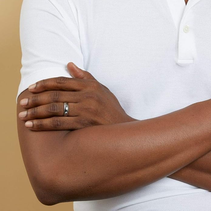 TRUMIUM 2mm 4mm 6mm 8mm Tungsten Wedding Band Ring for Men Women Gold/Rose Gold/Silver Domed High Polish Comfort Fit 4-15