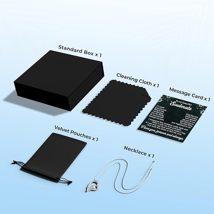 To My Beautiful Wife Necklace Hot Doe Forever Love Jewelry From Lover Husband to Beautiful Woman