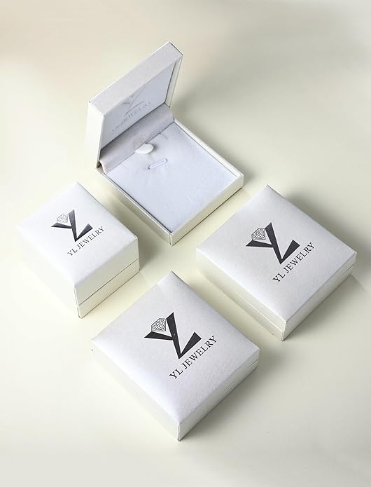 YL 925 Sterling Silver Cross Necklace for Women Halo Infinity Pendant Birthstone Jewelry for Mom