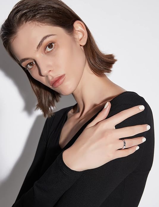 Greenpod 2mm 4mm 6mm Tungsten Wedding Bands Ring for Women Men Rose Gold/Silver/Gold/Black Polished Slim Engagement Promise Rings Comfort Fit Size 4-13