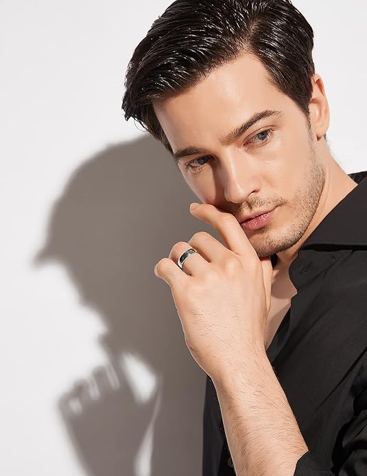 Greenpod 2mm 4mm 6mm Tungsten Wedding Bands Ring for Women Men Rose Gold/Silver/Gold/Black Polished Slim Engagement Promise Rings Comfort Fit Size 4-13