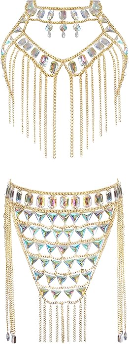 Connie Cloris Women's Sexy Suit Body Chain