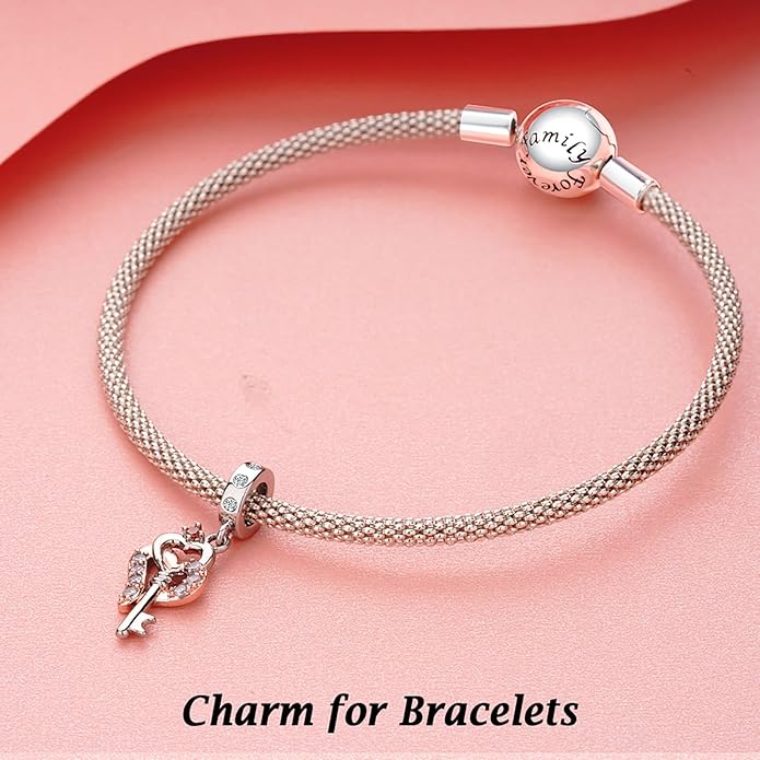 Annmors Charms for Bracelets Family Animal Safety Chains Nature Dangle for Women Bracelets & Necklace Pendant