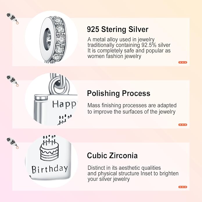 Annmors Charms for Bracelets Family Animal Safety Chains Nature Dangle for Women Bracelets & Necklace Pendant