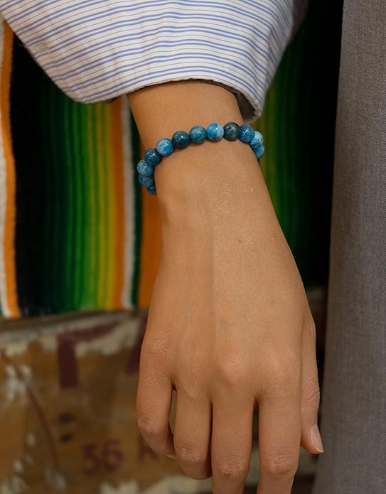 Handmade Natural Stone Beaded Stretch Bracelets,Healing Crystals Protection Bracelet,Spiritual Jewelry Gifts for Women & Men,Replacement Beads Included