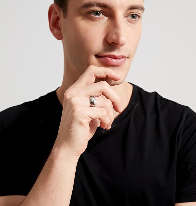 TIGRADE 2mm 4mm 6mm 8mm 10mm Titanium Ring Plain Dome High Polished Wedding Band Comfort Fit Size 3-15