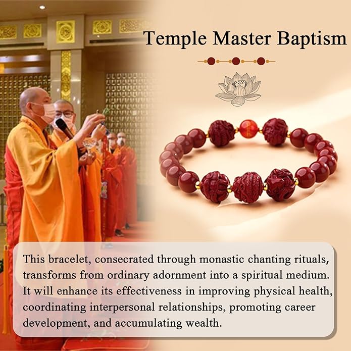 Feng Shui Triple Protection Bracelet for Women,Lucky Chinese Red Cinnabar Zodiac Prayer Bead Bracelet to Attract Wealth or Money,Mother's Day Birthday Christmas Good Luck Jewelry Gigt for Women to Bring Luck Prosperity