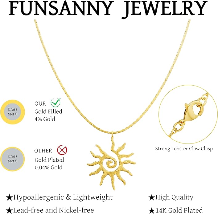 Lariat Gold Necklaces for Women - Dainty Gold Necklace Trendy 14K Gold Plated Hypoallergenic Layered Long Y-Shape Sunburst CZ T-Bar Pendant Drop Chain Necklace Set for Women Non Tarinsh Jewelry Gift