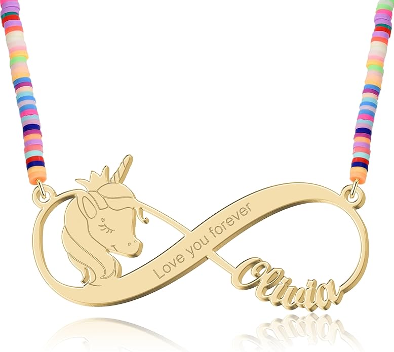 Personalized Name Necklace | Sterling Silver/Stainless Steel | 14 Fonts, 4 Colors, 5 Chains | Tarnish-Free, Handmade Gift for Women: Mom, Daughter, Sister | Ideal for Birthday, Mother's Day,Christmas