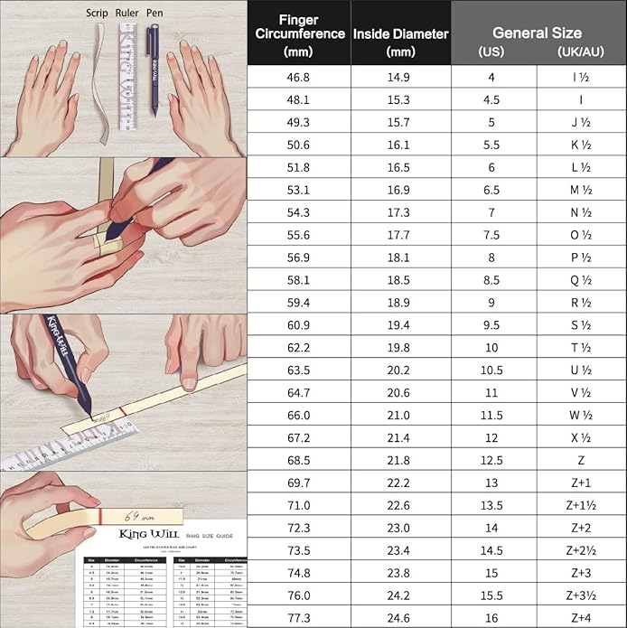 King Will Tungsten Carbide Wedding Band for Men - 8mm Black Plated High Polished Cubic Zircon Stones Comfort Fit Mens Ring for Wedding,Engagement and Anniversary