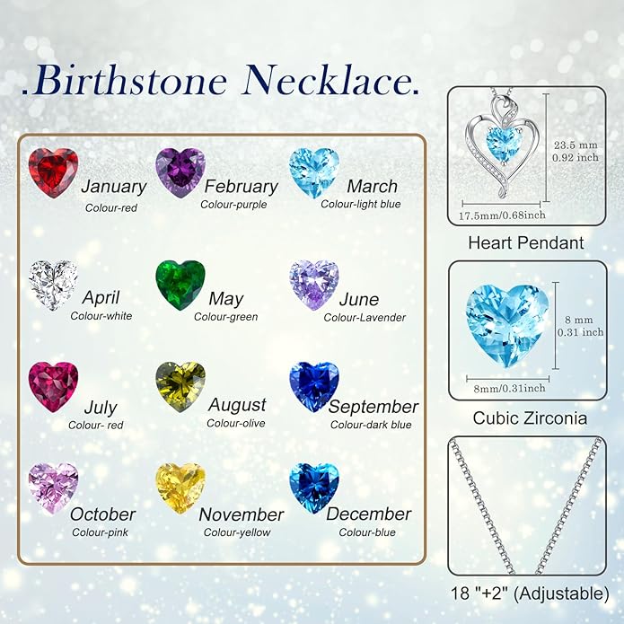 Heart Necklaces for Women 925 Sterling Silver Pendant Necklace Rose Gold Plated White Gold/14K Gold Plated Love Necklace for Her Girlfriend Wife Valentines Day Birthday Women Jewelry 18"+2"