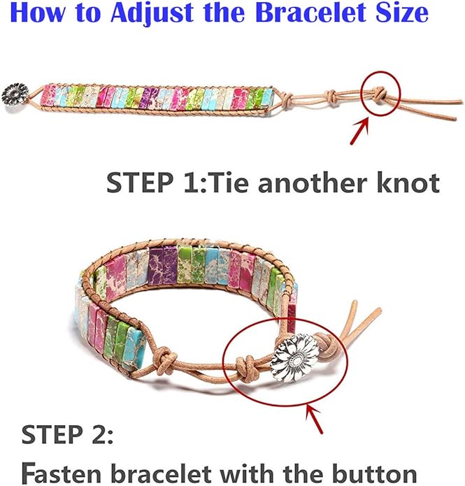 sedmart 7 Chakra Bracelets for Women with Real Stones Leather Wrap Healing Bead Bracelet Women Men Boho Friendship Jewelry