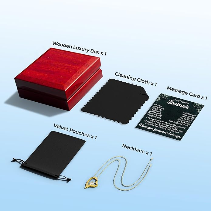 To My Beautiful Wife Necklace Hot Doe Forever Love Jewelry From Lover Husband to Beautiful Woman