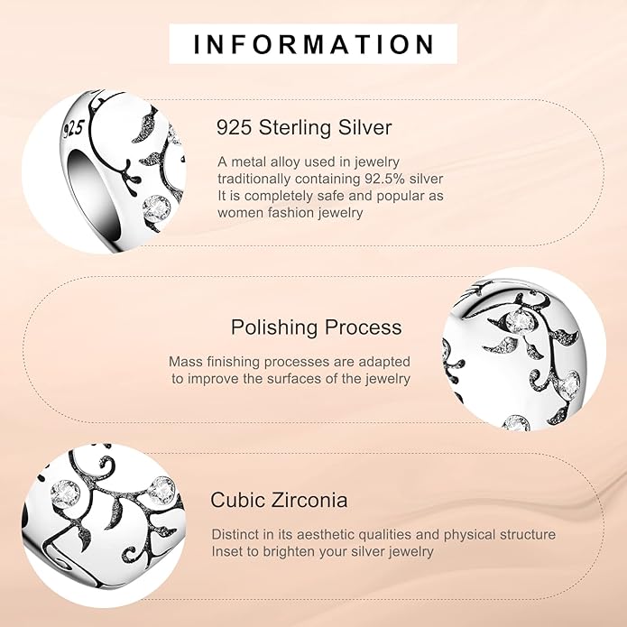 Annmors Charms for Bracelets Family Animal Safety Chains Nature Dangle for Women Bracelets & Necklace Pendant