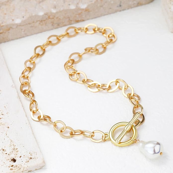 Charm Necklace for Women Gold Evil Eye Sun Moon Flower Coin Pendant Necklace Dainty Paperclip Chain Vintage Luck Amulet Choker Necklaces Celestial Jewelry Gift
