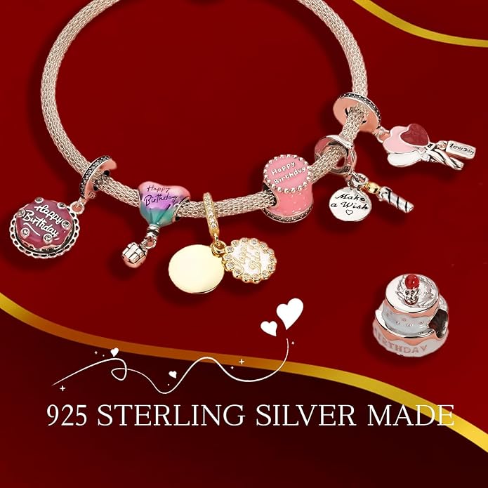 Annmors Charms for Bracelets Family Animal Safety Chains Nature Dangle for Women Bracelets & Necklace Pendant