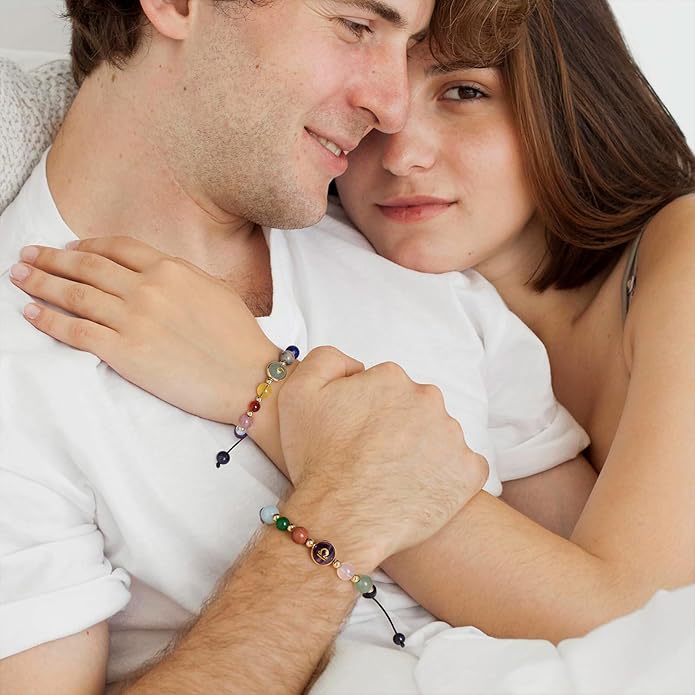 Zodiac Bracelets for Women Men,12 Constellations Healing Crystal Stone Beads Bracelet Birthday Zodiac Gifts Horoscope Spiritual Jewelry Bracelet Gifts