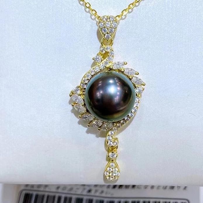 Black Tahitian Pearl Ladies Necklace - Mom & Wife Gifts for Mothers Day, Anniversary & Christmas