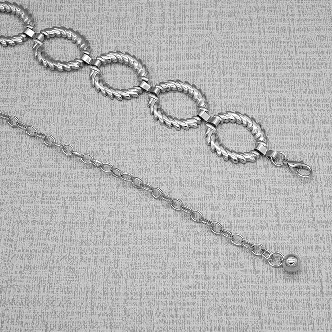 Women's Chain Belt Metal Waist Belt Chunky Belly Link Belt