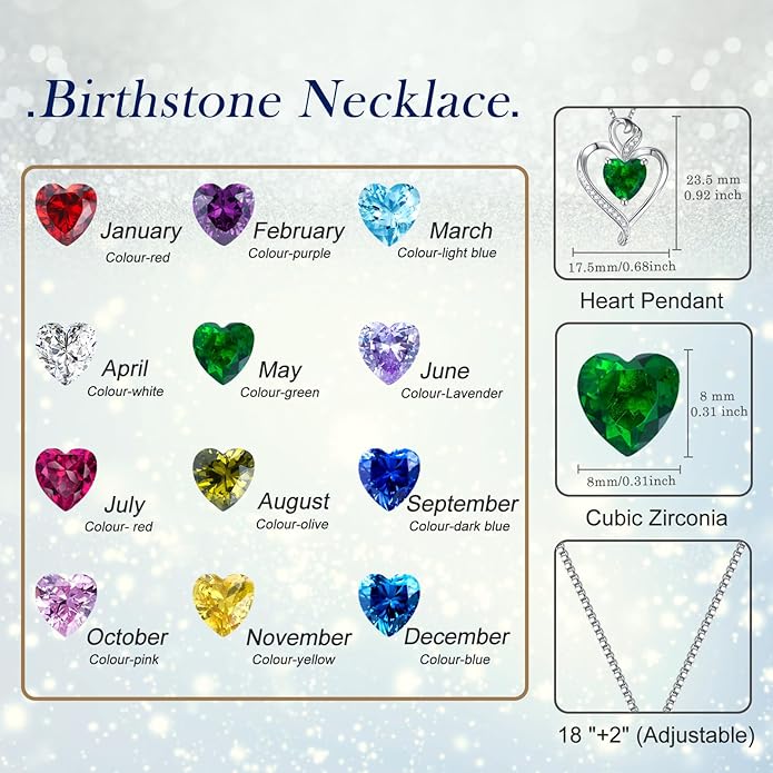 Heart Necklaces for Women 925 Sterling Silver Pendant Necklace Rose Gold Plated White Gold/14K Gold Plated Love Necklace for Her Girlfriend Wife Valentines Day Birthday Women Jewelry 18"+2"