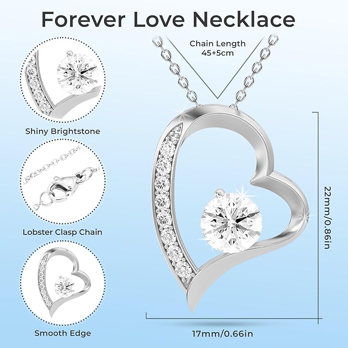 To My Beautiful Wife Necklace Hot Doe Forever Love Jewelry From Lover Husband to Beautiful Woman
