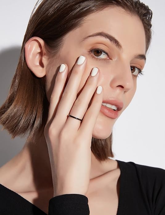 Greenpod 2mm 4mm 6mm Tungsten Wedding Bands Ring for Women Men Rose Gold/Silver/Gold/Black Polished Slim Engagement Promise Rings Comfort Fit Size 4-13